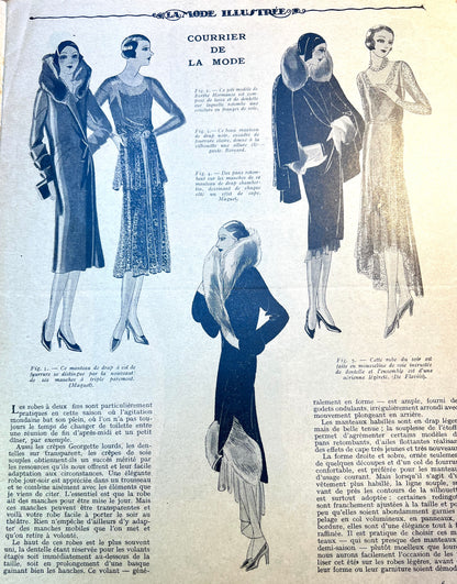 Outdoor Activities on Cover of 9th Feb 1930 French Women's Paper La Mode Illustree