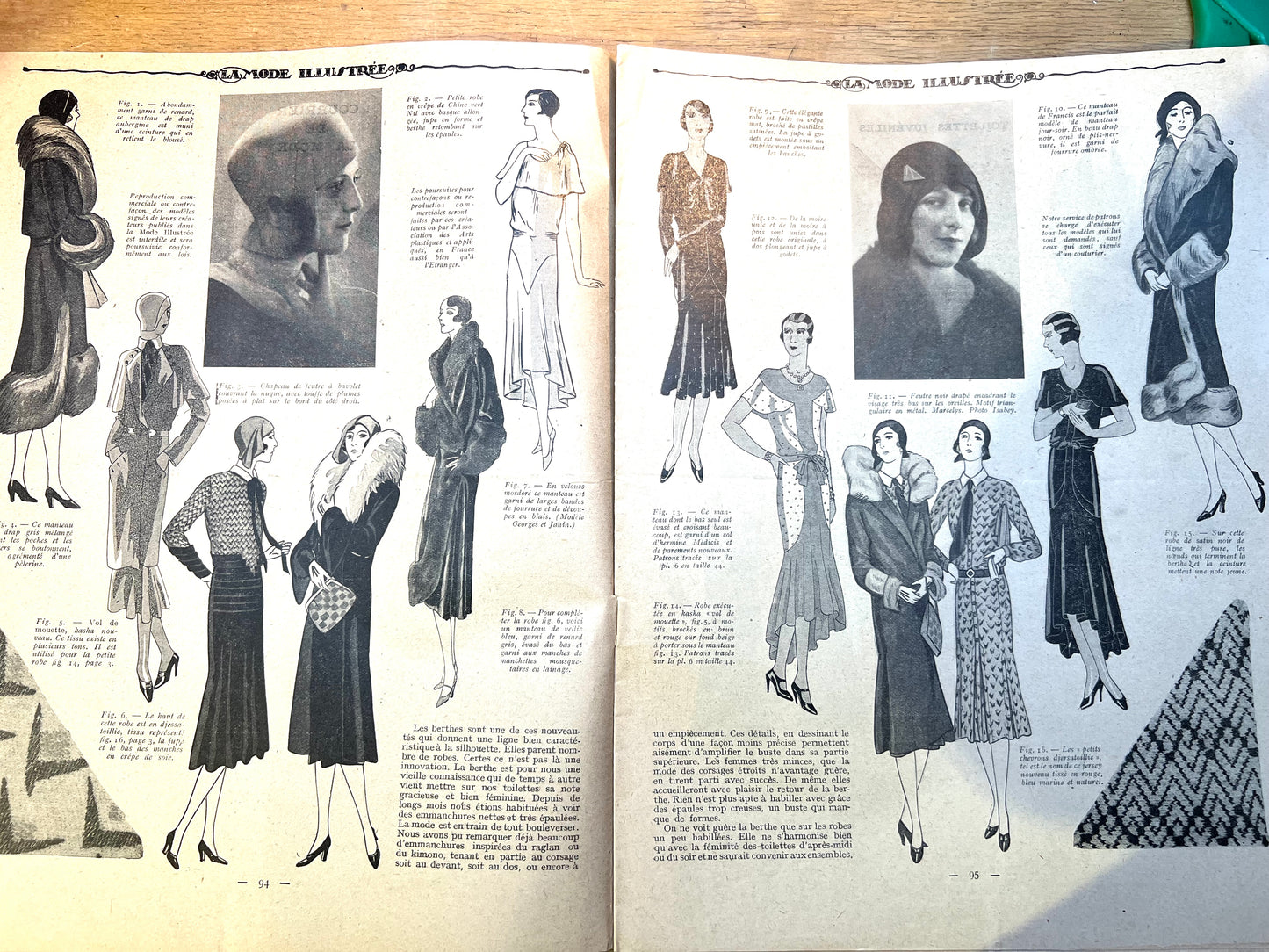 Outdoor Activities on Cover of 9th Feb 1930 French Women's Paper La Mode Illustree