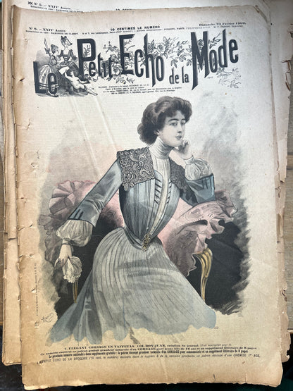 Serenity + Weddings in the February 23rd 1902  French Le Petit Echo de la Mode