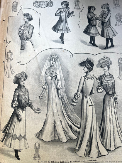 Serenity + Weddings in the February 23rd 1902  French Le Petit Echo de la Mode