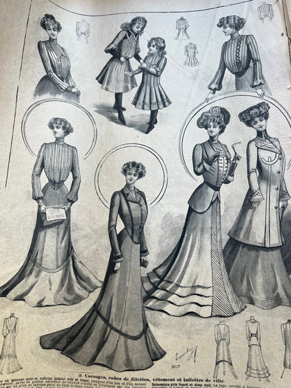 Serenity + Weddings in the February 23rd 1902  French Le Petit Echo de la Mode