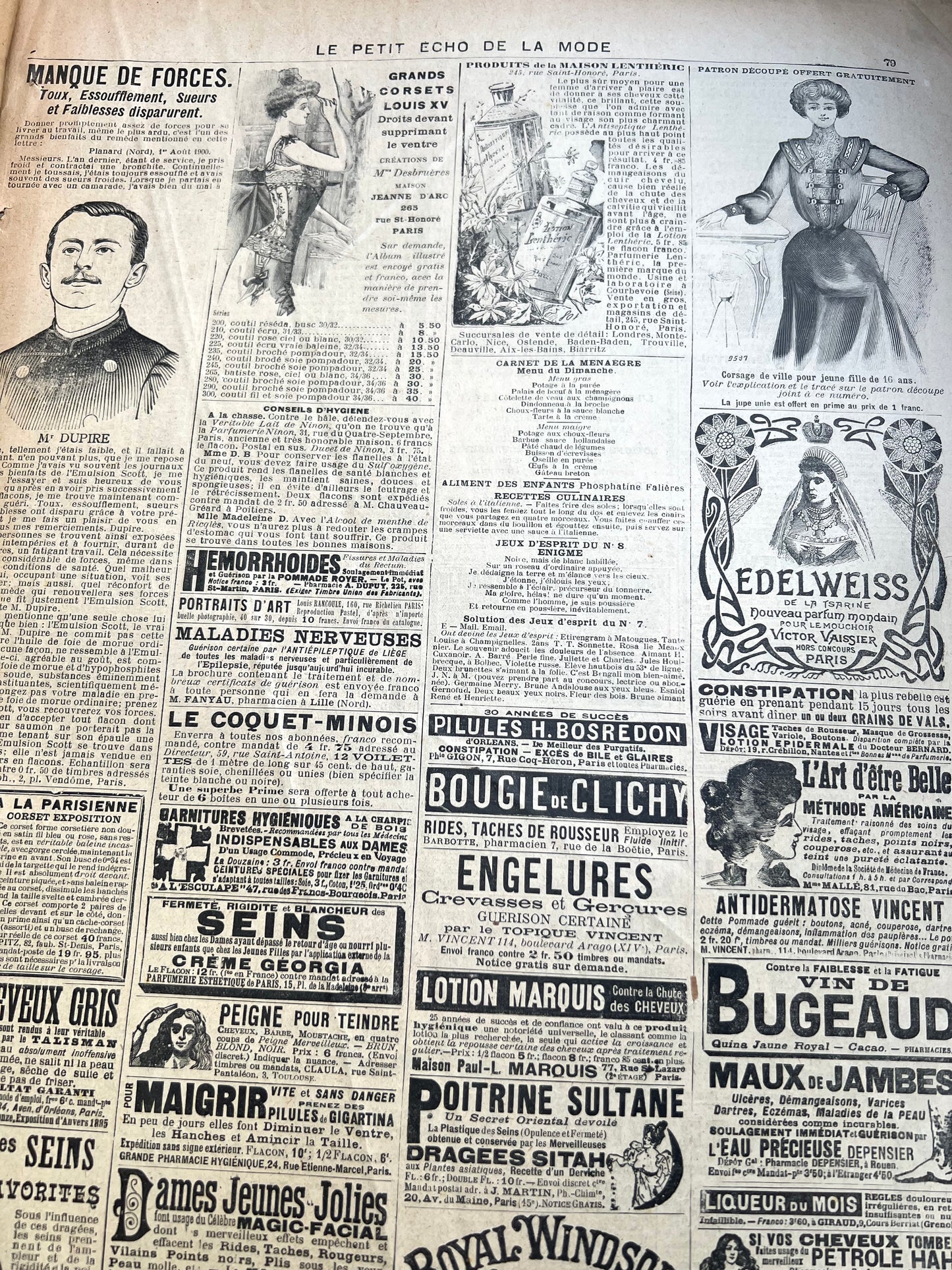 Serenity + Weddings in the February 23rd 1902  French Le Petit Echo de la Mode