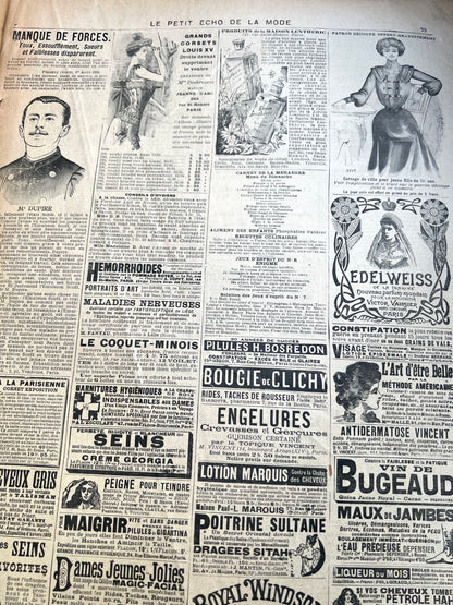 Serenity + Weddings in the February 23rd 1902  French Le Petit Echo de la Mode