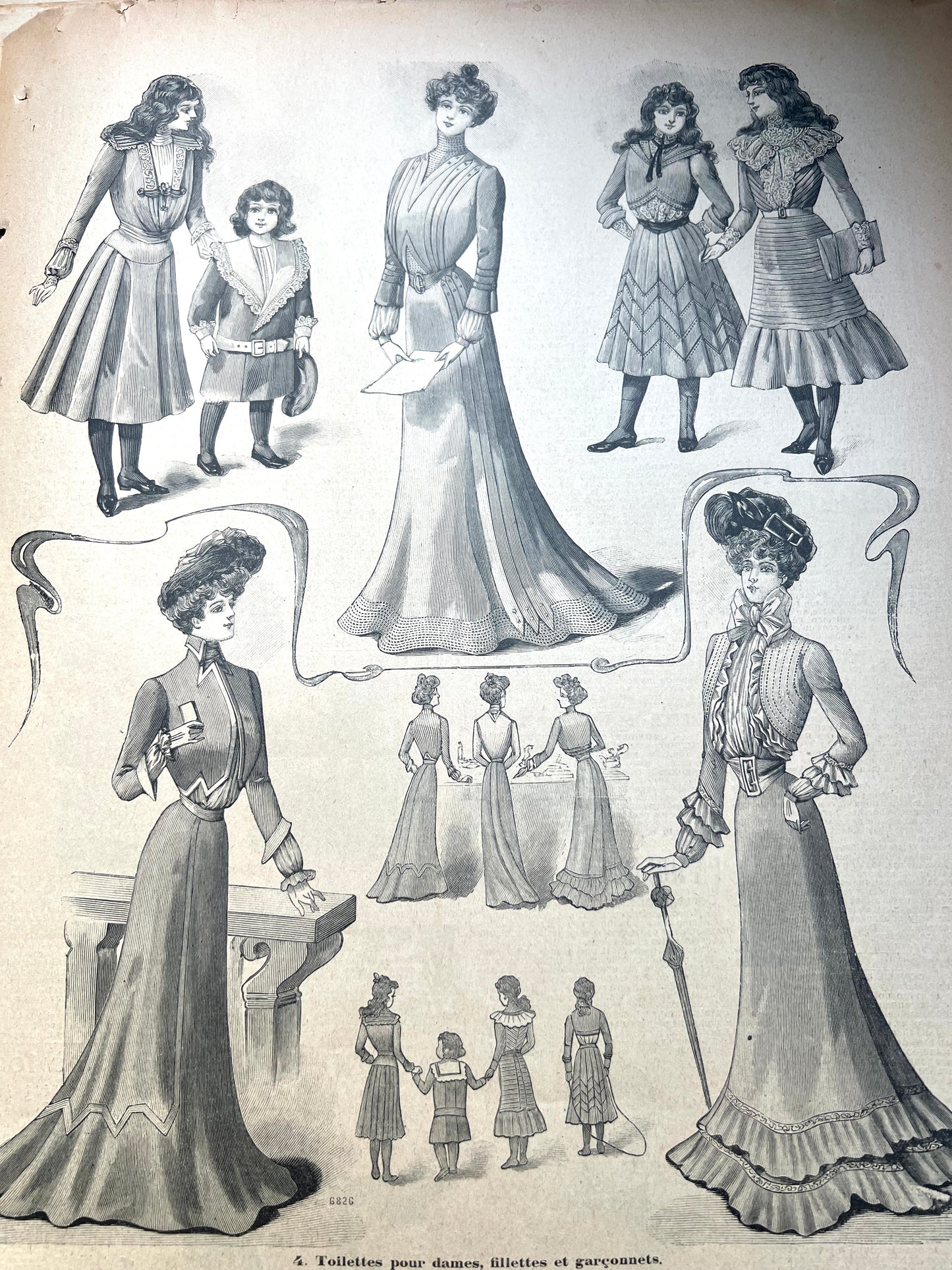 Winter Elegance + Wedding Dress 125 Years Ago in the February 3rd 1901  French Le Petit Echo de la Mode