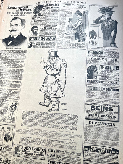 The Most Elegant Fashions in the February 24th 1901  French Le Petit Echo de la Mode