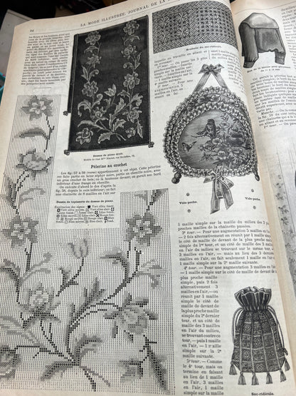 Winter Fashions and Occupations in 1st February 1891 French  La Mode Illustree