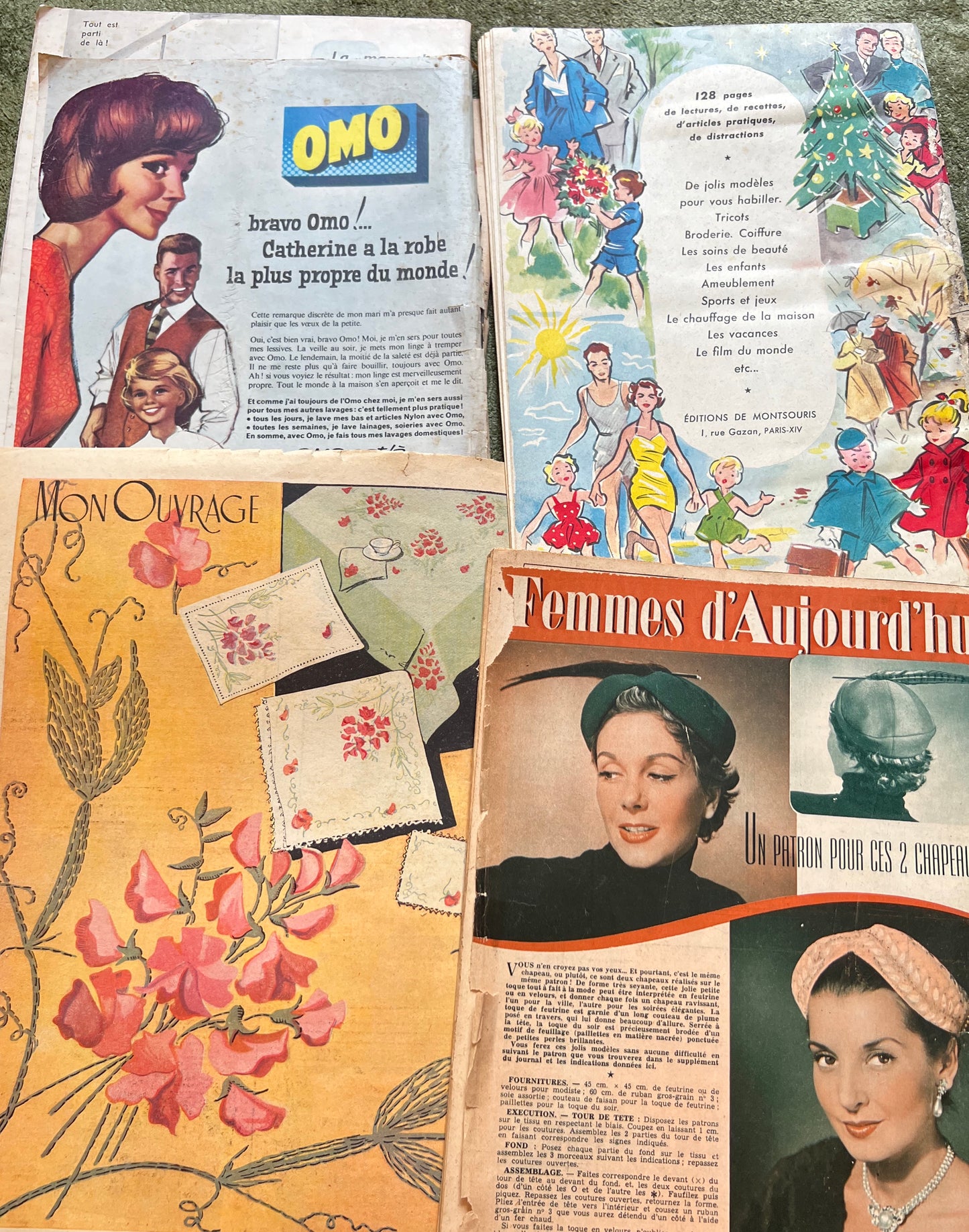 5 French Women's Magazines from the 1950s - Perfect for Crafting