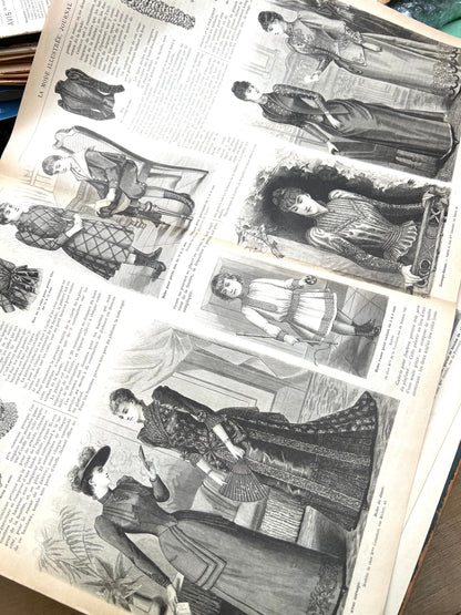 Winter Fashions and Occupations in 1st February 1891 French  La Mode Illustree