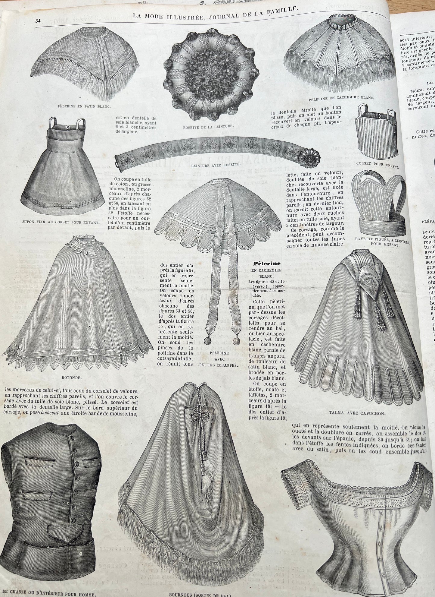 Fascinating Fashion Details from 159 years ago in 3rd February 1867 French La Mode Illustree