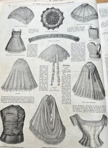 Fascinating Fashion Details from 159 years ago in 3rd February 1867 French La Mode Illustree