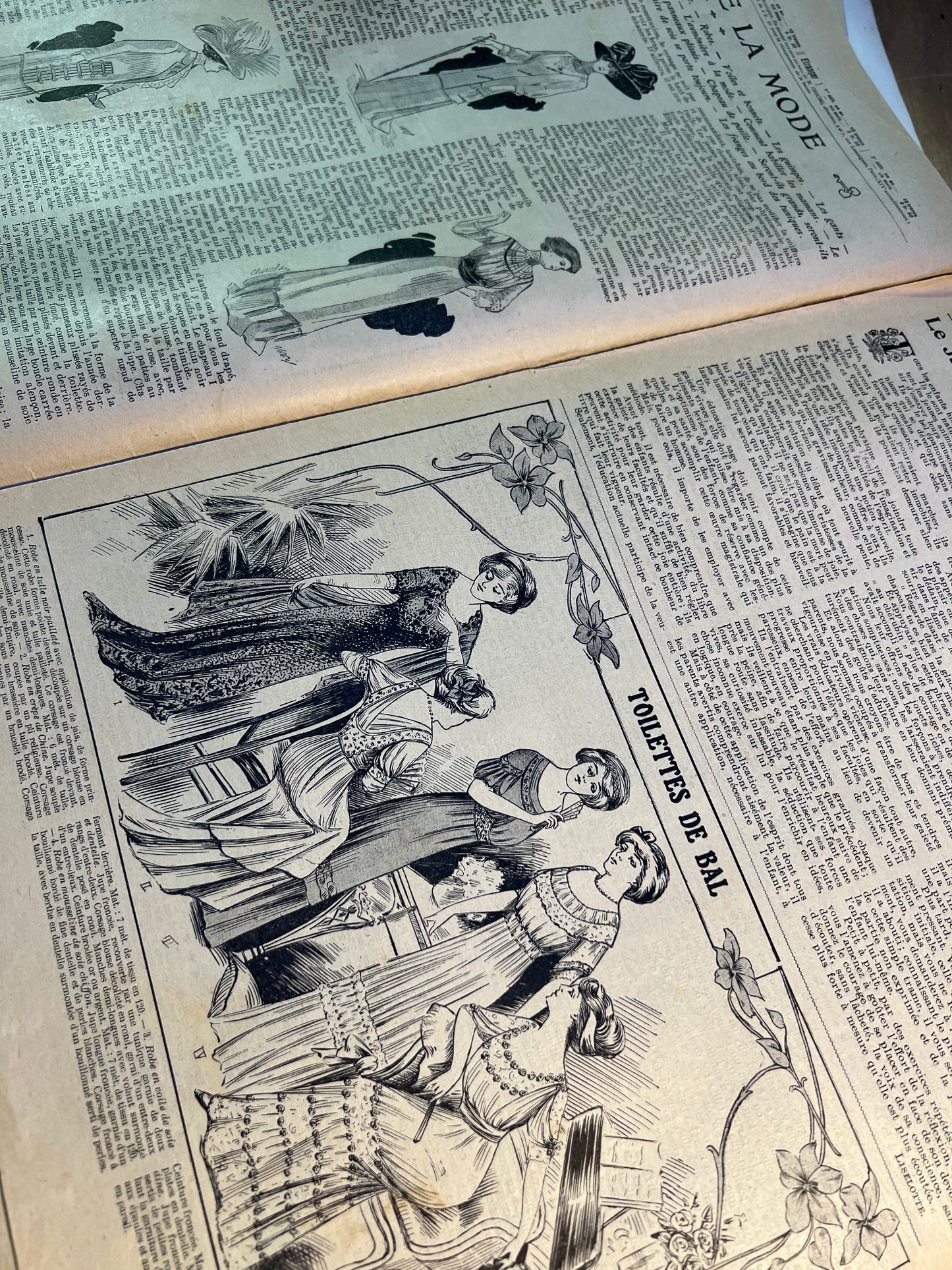 Getting Confirmed 116 Years Ago in 27th Feb 1910 French Fashion Paper Le Petit Echo de la Mode