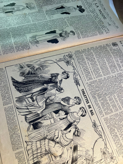 Getting Confirmed 116 Years Ago in 27th Feb 1910 French Fashion Paper Le Petit Echo de la Mode
