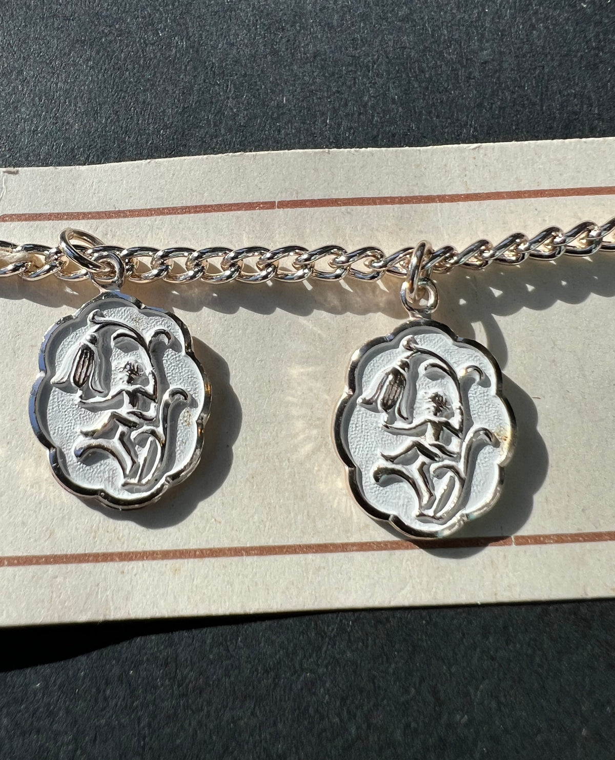Happy Dancing Characters Vintage Bracelet on Original Card