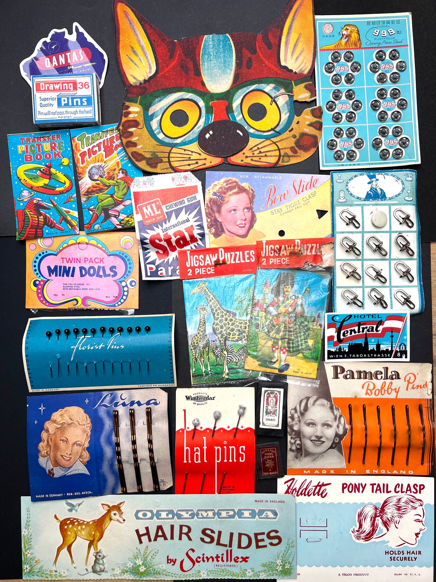 Job Lot of Vintage Packaging Etc- Scrapbooking Etc