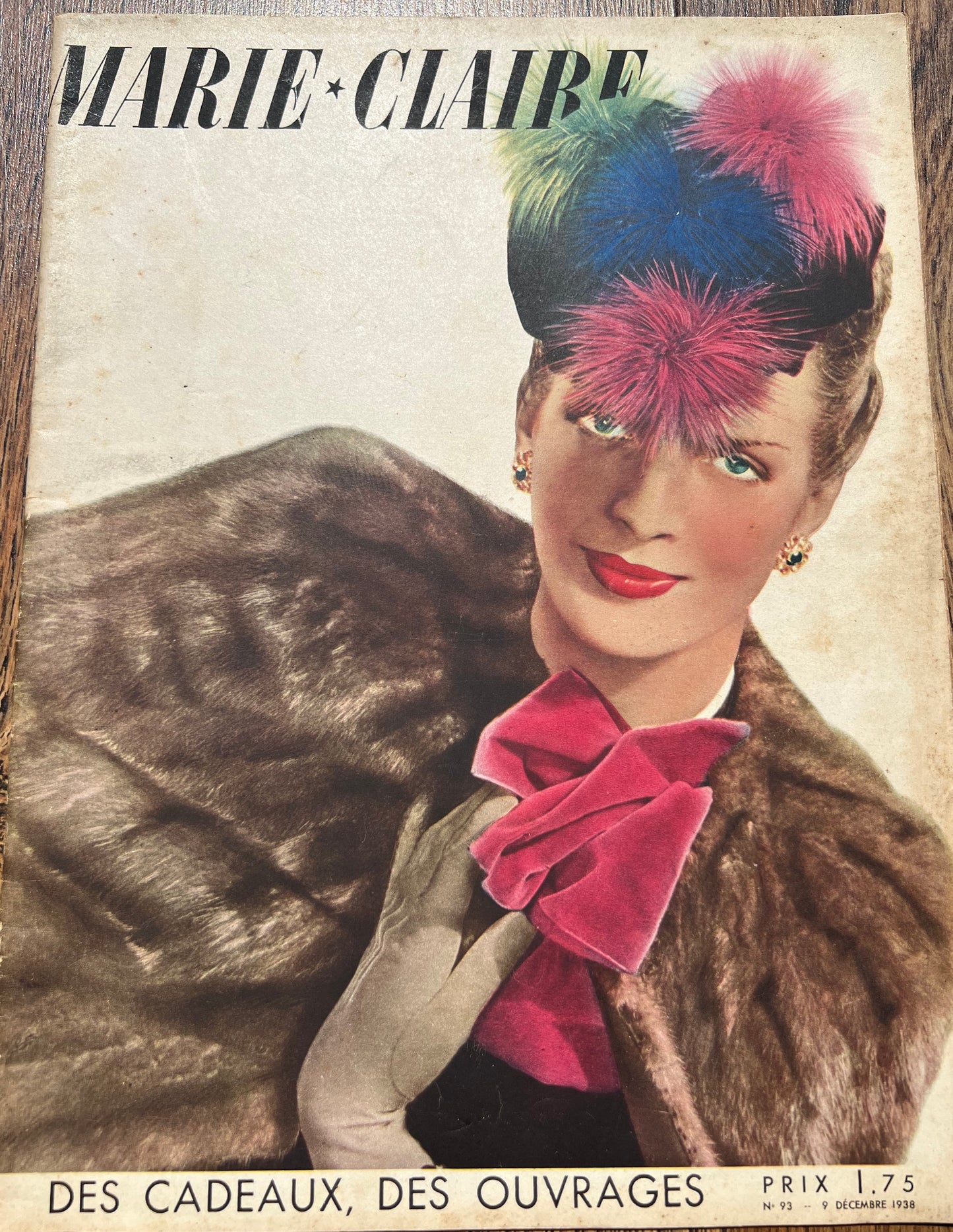 December 1938 MARIE CLAIRE with Christmas Present and Decorating Ideas etc