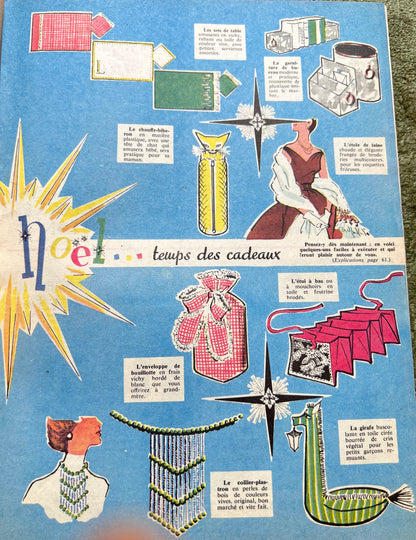 1st December 1957 edition of French L'Echo de la Mode incl. Christmas Present Ideas.