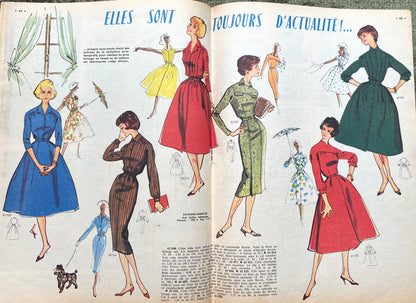 1st December 1957 edition of French L'Echo de la Mode incl. Christmas Present Ideas.