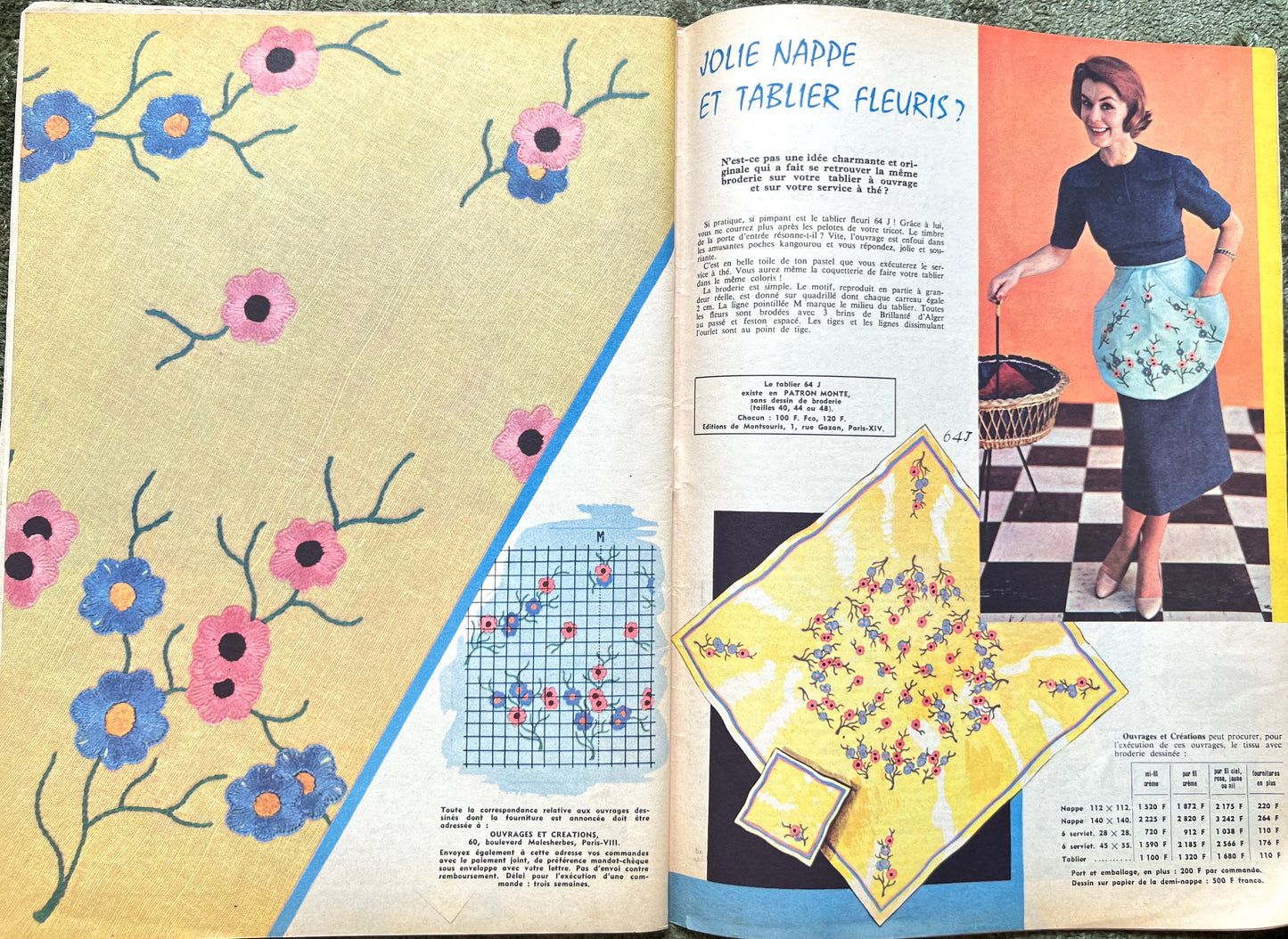 1st December 1957 edition of French L'Echo de la Mode incl. Christmas Present Ideas.