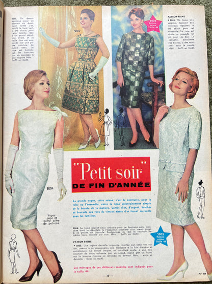 21st December 1961 French Women's Magazine Femmes d'Aujourd'hui with Pattern