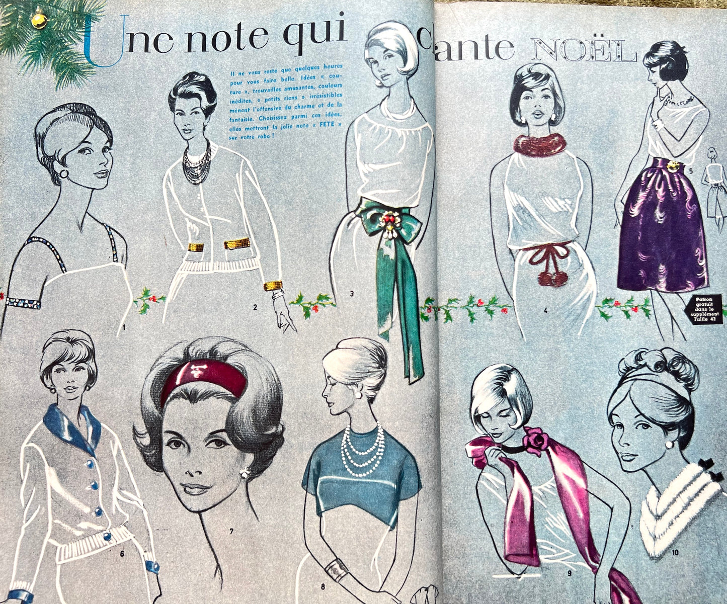 21st December 1961 French Women's Magazine Femmes d'Aujourd'hui with Pattern