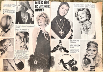 Christmas 1969 edition of French Modes de Paris incl. Christmas Decoration and Clothing Patterns