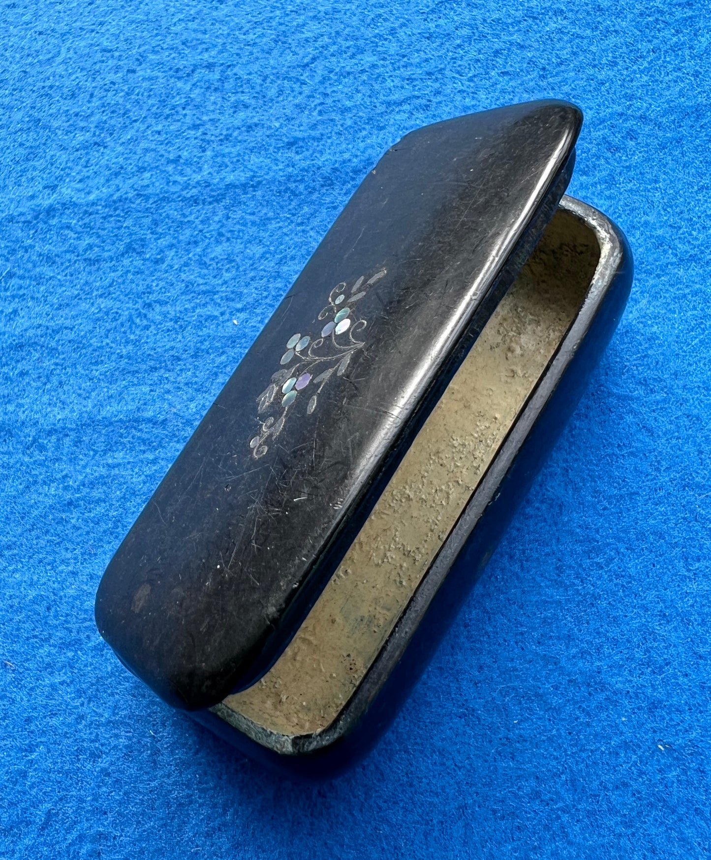 Little Old Paper Mache Lidded Box