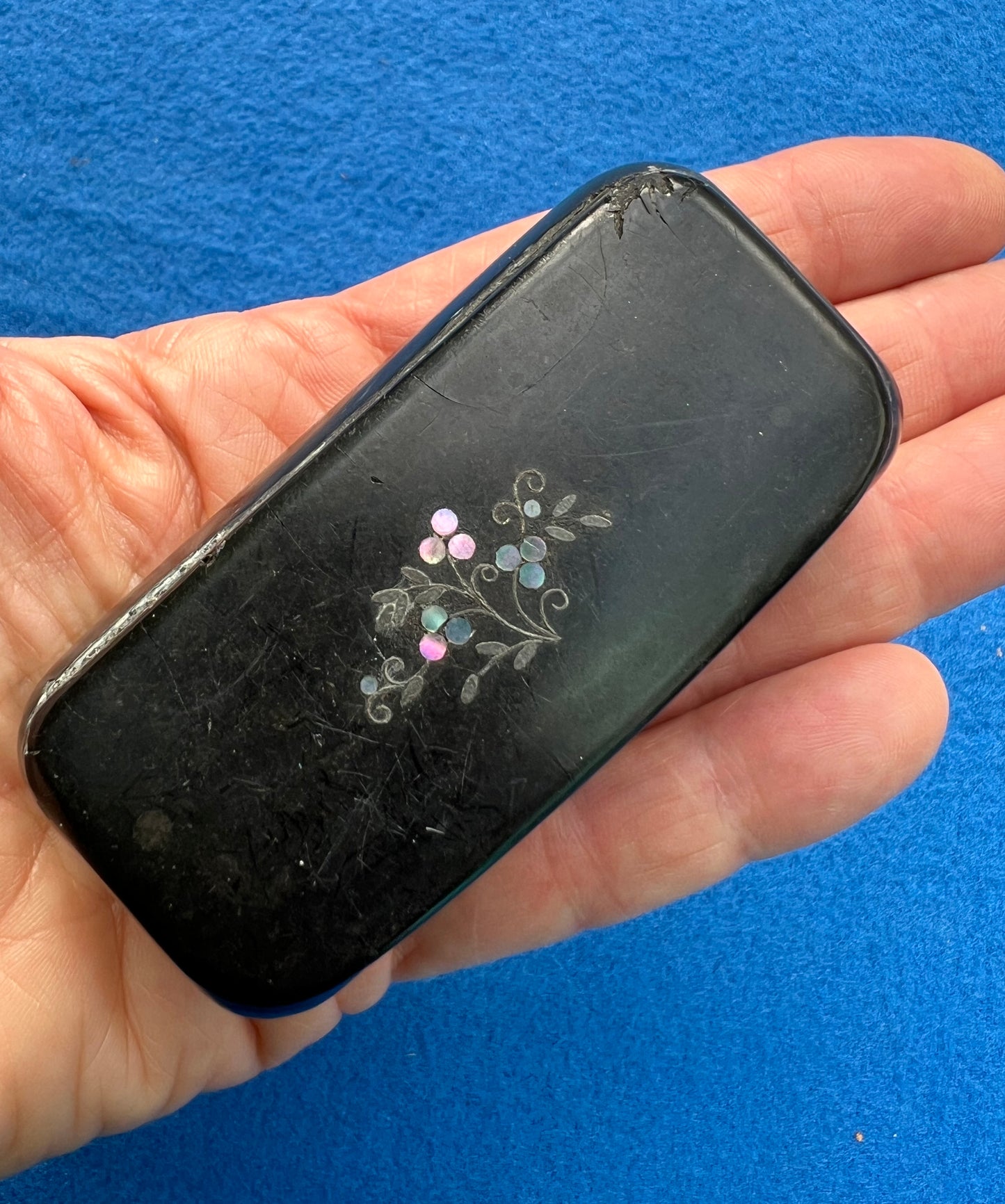 Little Old Paper Mache Lidded Box