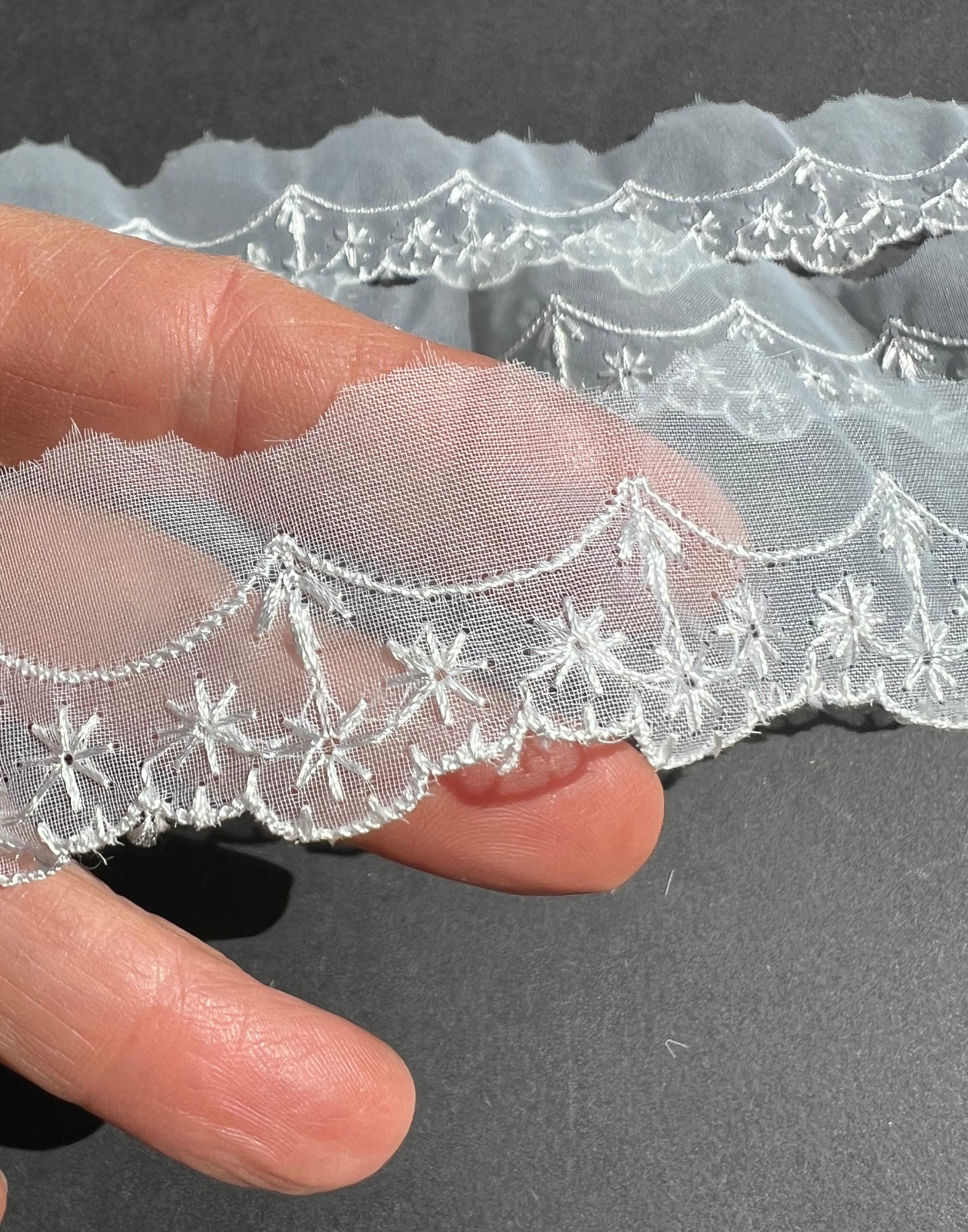 10 yds Delightful Vintage Austrian Stars + Loops Trim 3cm