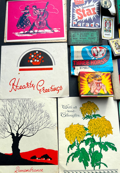 Job Lot of Vintage Cards + Paper To Get Creative With.