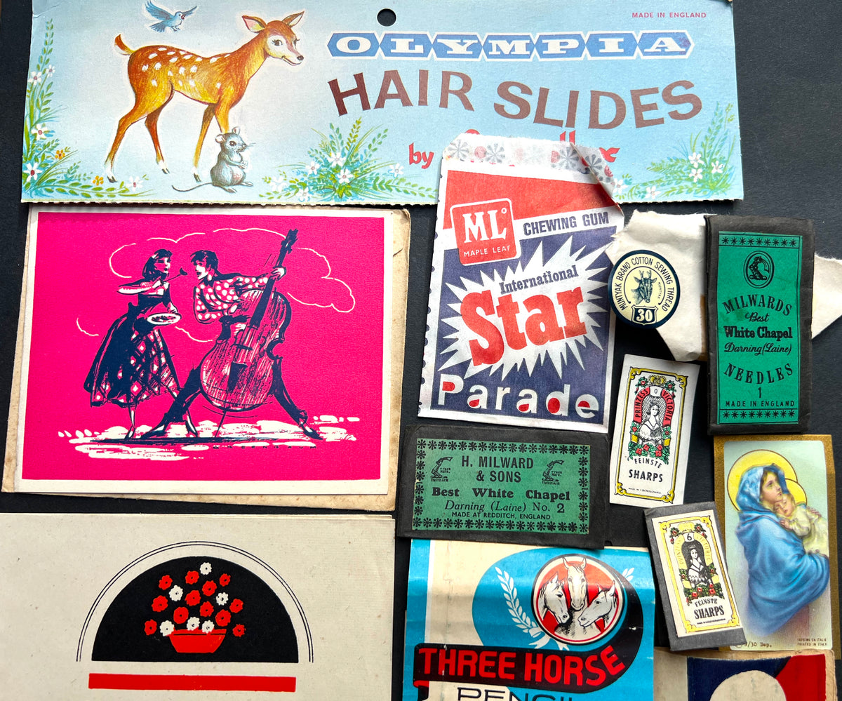 Job Lot of Vintage Cards + Paper To Get Creative With.
