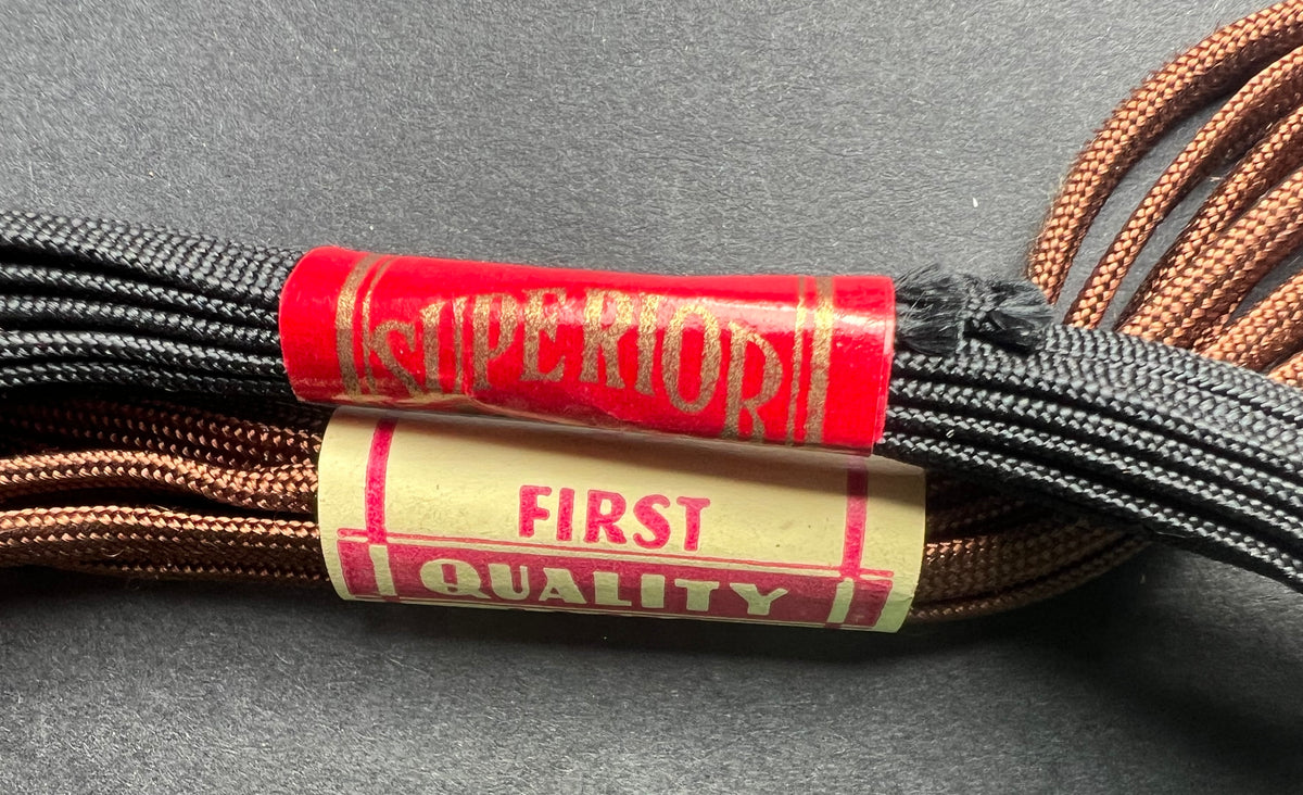 4 Pairs of Shoelaces with Lovely Vintage Labels