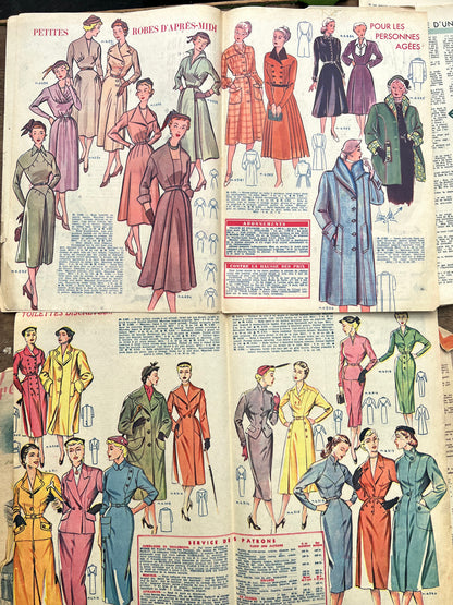 2 French 1940s Magazines - Bit Grubby or Damaged