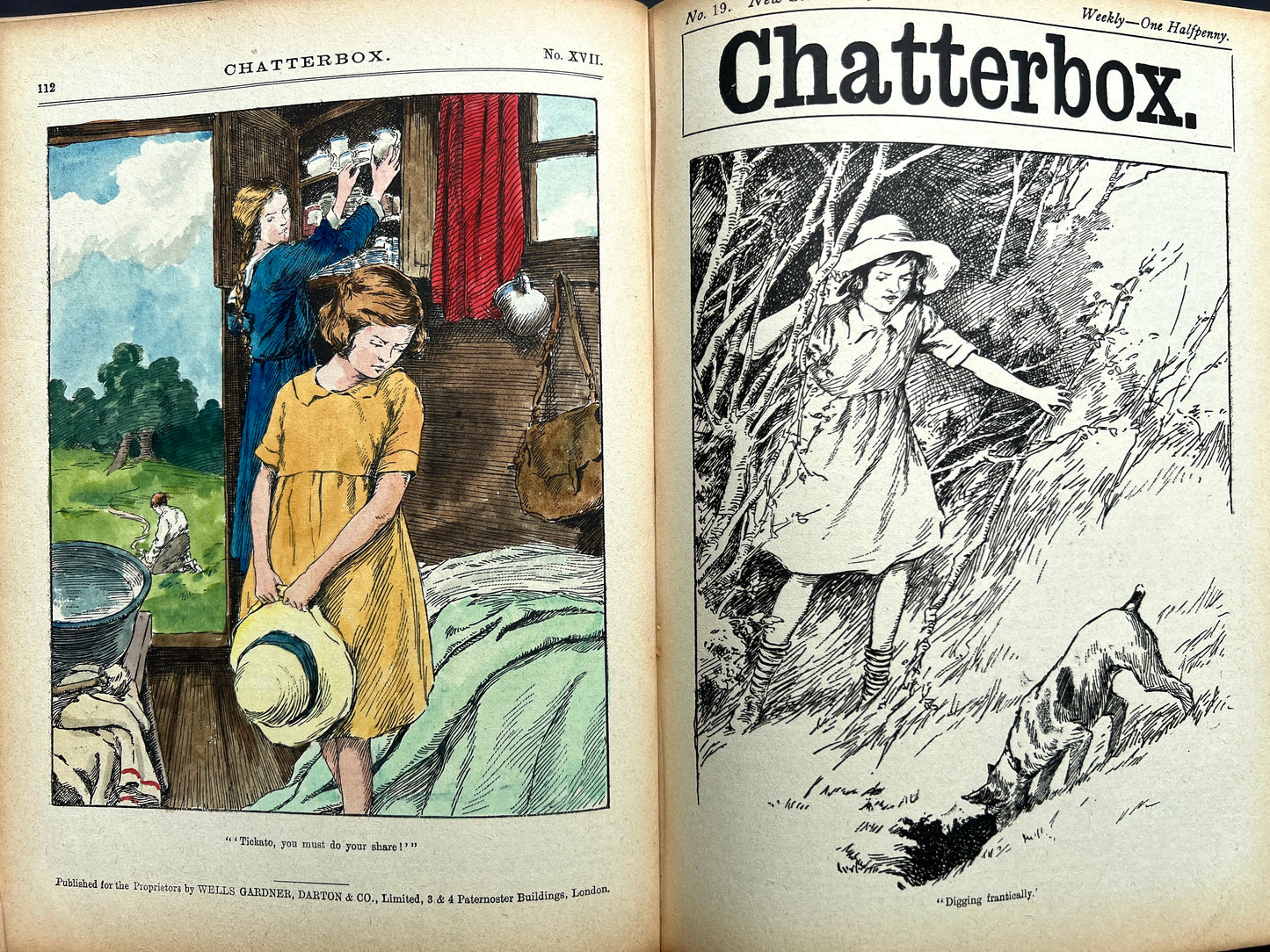 1922 CHATTERBOX Annual incl 52 Editions of The Magazine.