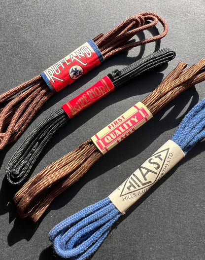 4 Pairs of Shoelaces with Lovely Vintage Labels