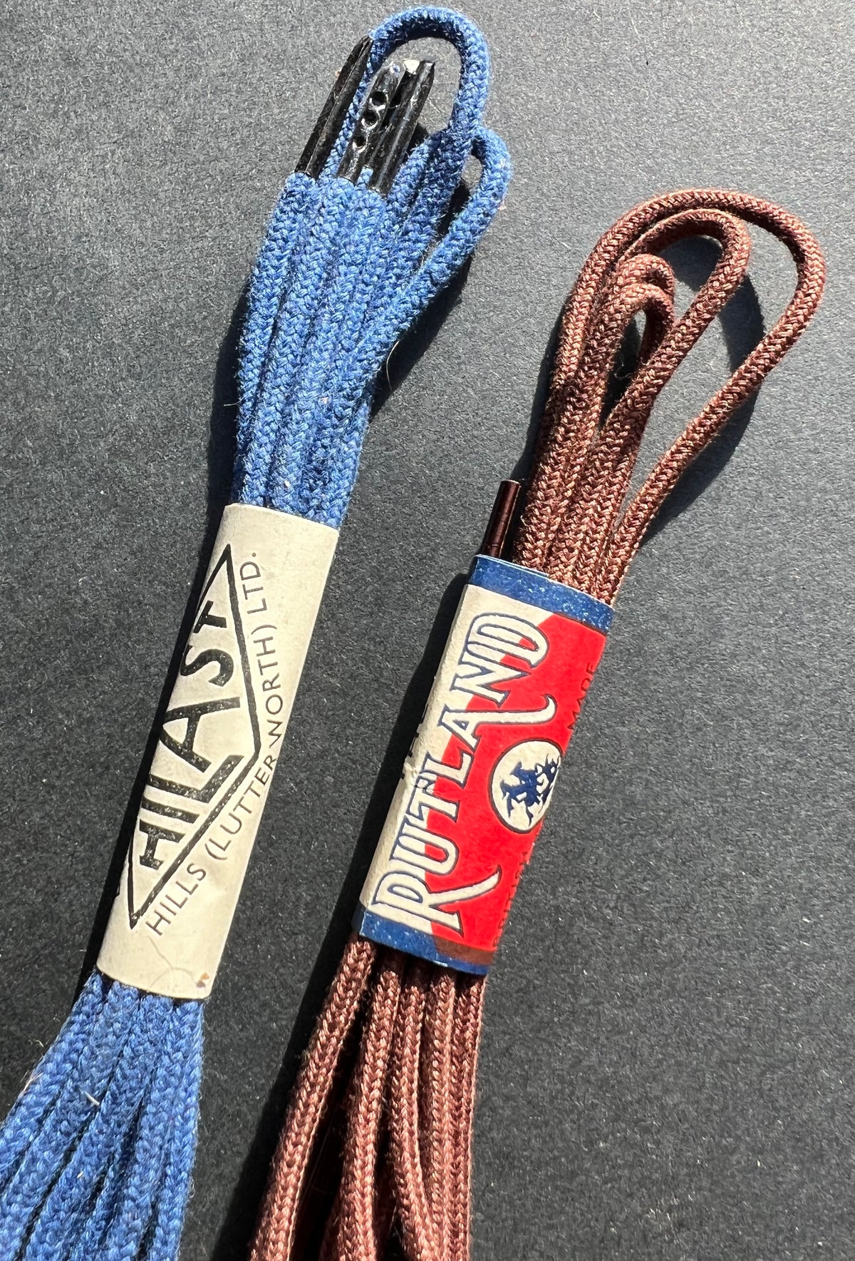 4 Pairs of Shoelaces with Lovely Vintage Labels