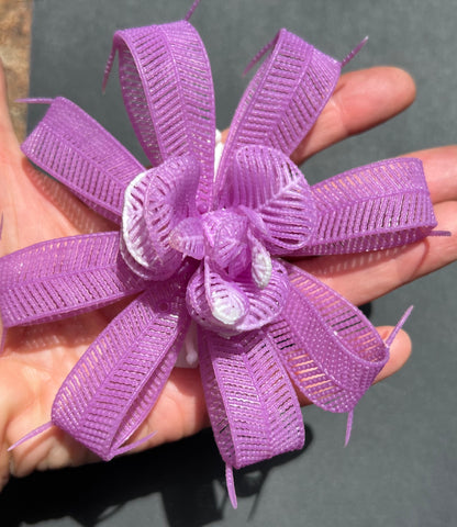 Extraordinary Big Purple Flower 1960s Hairclip