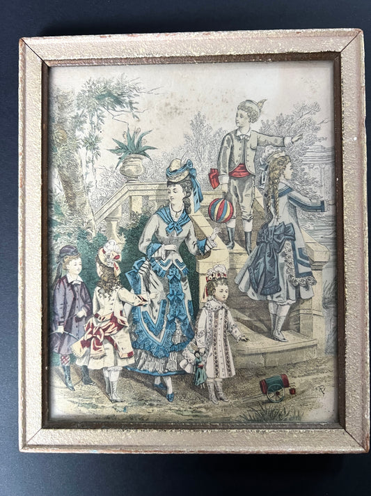 Delightful Framed Illustration circa 1880