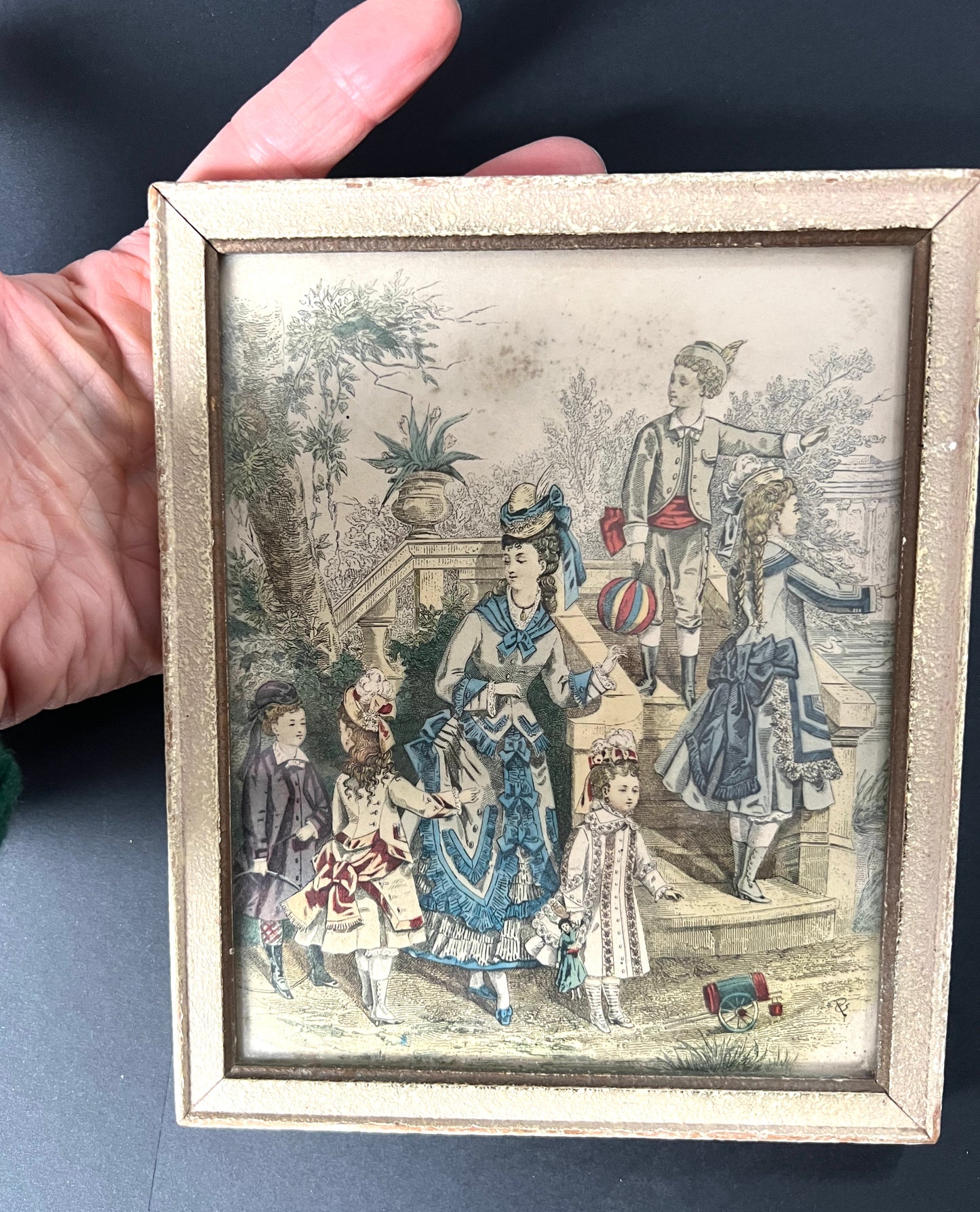 Delightful Framed Illustration circa 1880