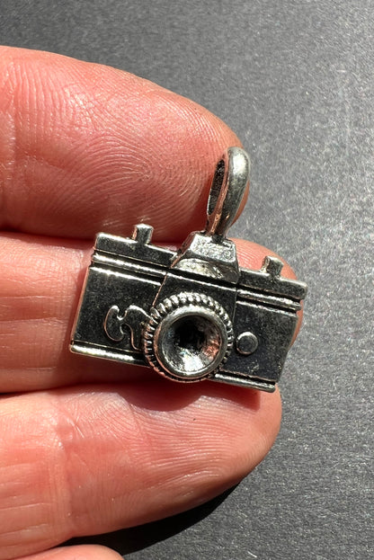2cm Silver Camera Charm / Pendant