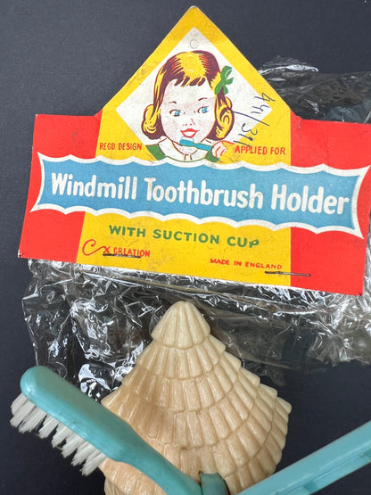 Clever 1950S COMBEX CREATION Windmill Toothbrush Holder