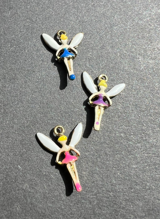 Tiny 1.7cm Enamel Fairy Charms