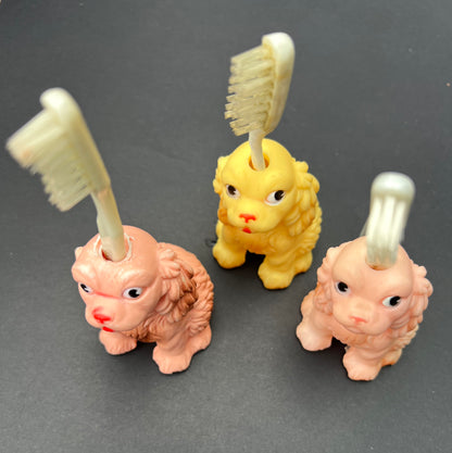 1950S COMBEX CREATION Spaniel Toothbrush Holders Made in England