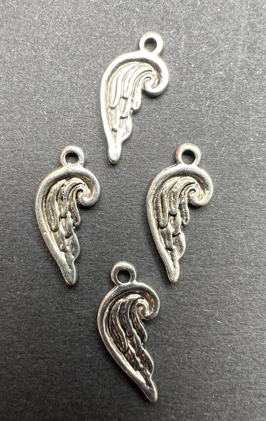 4 Angel Feather / Wing 1.5cm  Charms