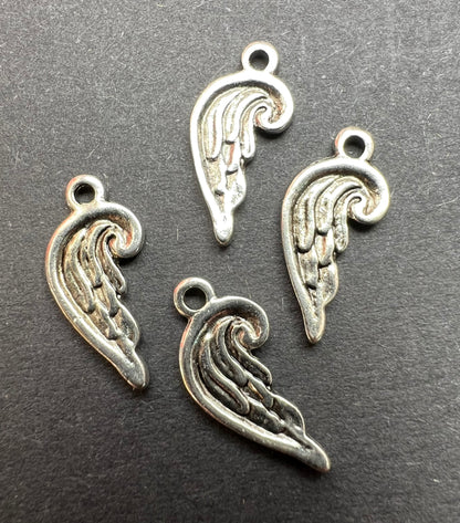 4 Angel Feather / Wing 1.5cm  Charms