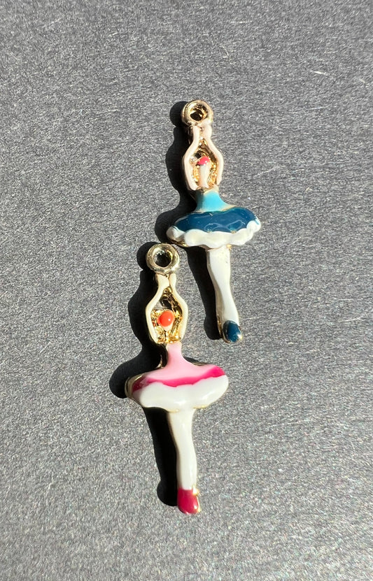Enamel Ballerina 2cm Charm / Pendant