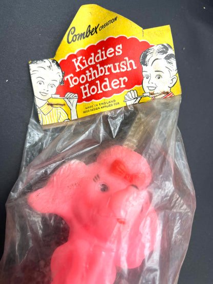 1950S COMBEX CREATION Big Pink Poodle Toothbrush Holder Made in England