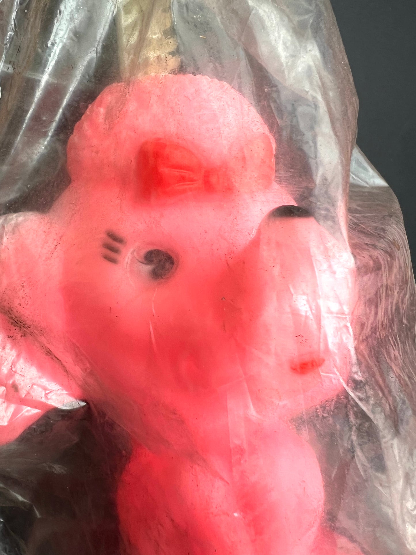 1950S COMBEX CREATION Big Pink Poodle Toothbrush Holder Made in England