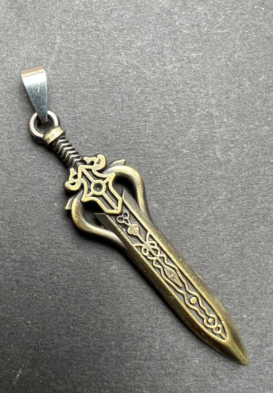 Impressive Chunky 6cm Sword Pendant