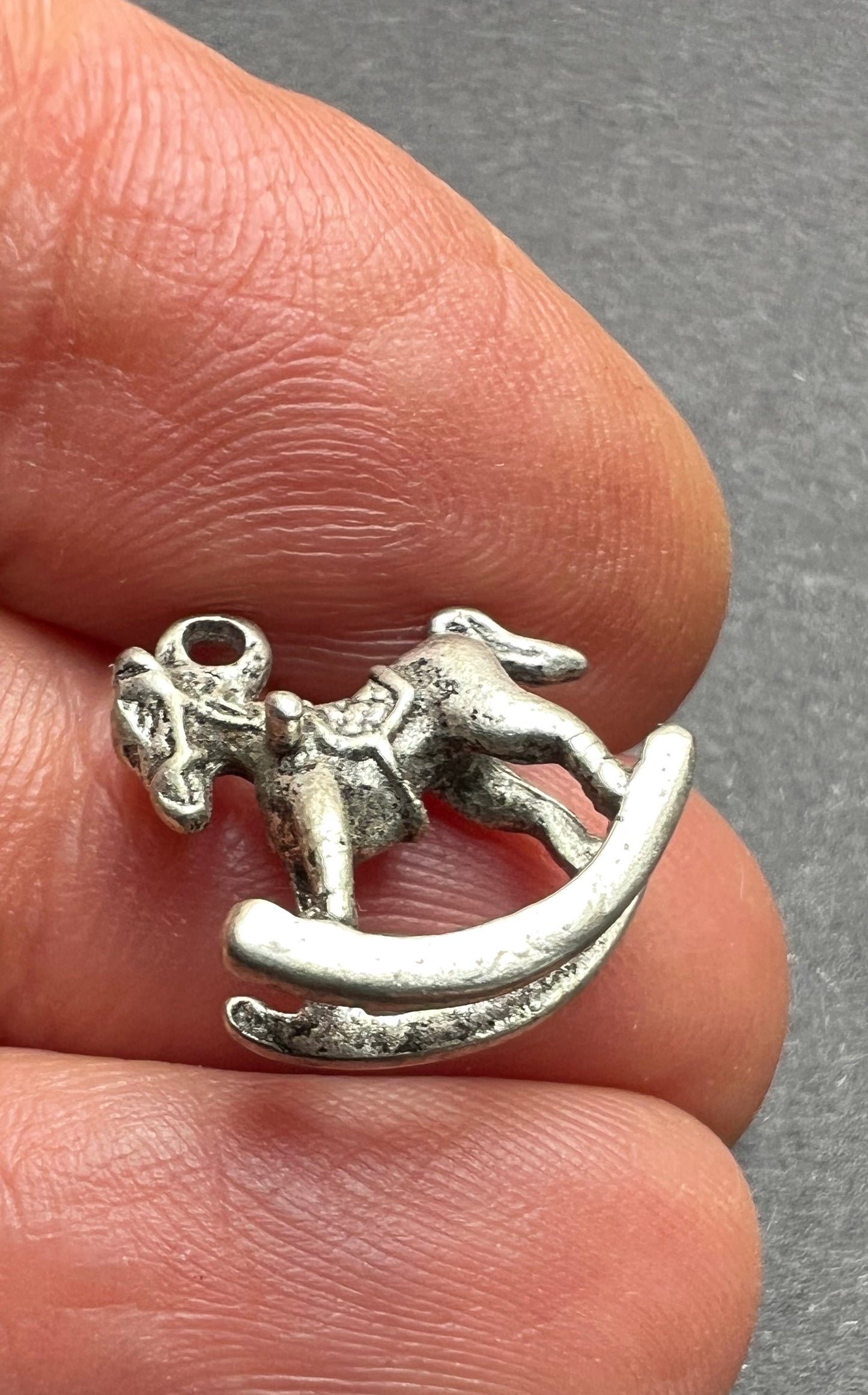 Rocking Horse 3D  Charm / Pendant 1.5cm tall