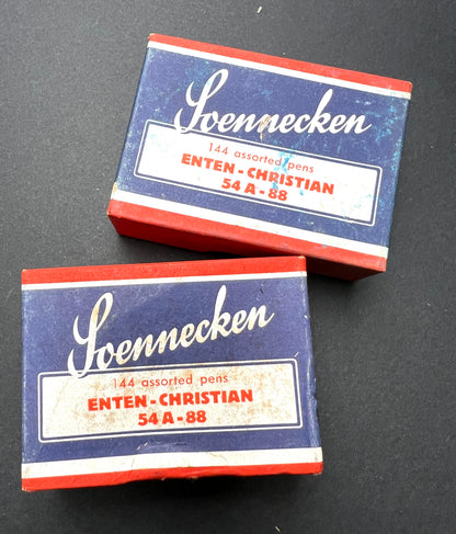 Vintage Box of 1 gross German Metal Fountain Pen Nibs - 3 Sizes and Styles
